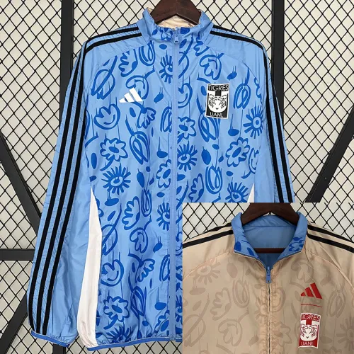 24/25  Tigres UANL Yellow & Blue Double Sided Windbreaker (双面风衣)