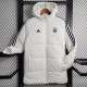 23/24 Bayern White Hooded Cotton Coat Black Edge (黑色边) 棉衣