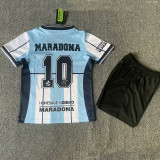 2001MARADONA 10# Argentina Home Kids Retro Soccer Jersey