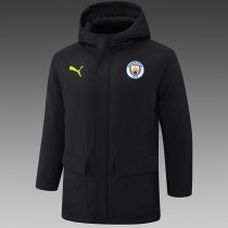 24/25 Man City Black Hooded Cotton Coat G242绿色彪马