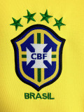 1998 Brazil Home Long Sleeve Retro Soccer Jersey