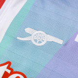 24/25 ARS Red & Blue Jigsaw puzzle Kids Half Pull Tracksuit  (童装、半拉链)