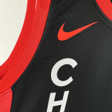 23/24 BULLS ROSE #1 Black City Edition Top Quality Hot Pressing NBA Jersey