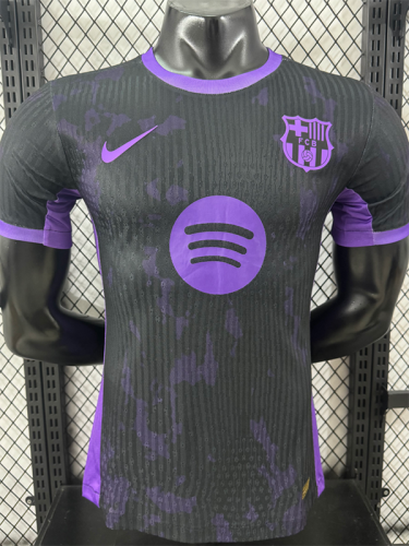 25 /26 BAR Black Purple Special Edition Player Version Soccer Jersey(紫色大胸花）