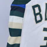 22/23 BUCKS ANTETOKOUNMPO #34 Home White Top Quality Hot Pressing NBA Jersey(V领)