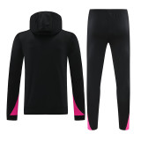24/25 CHE Black Pink Hooded  Tracksuit