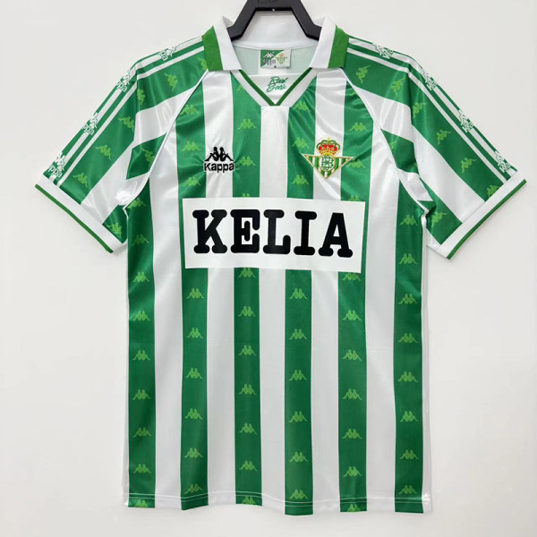 1995/1997 Real Betis Home Retro Soccer Jersey & Advertisement(胸前带广告)