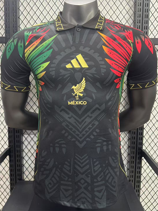 25/26 Mexico Golden Cup Black Pattern Edition Player Version Soccer Jersey