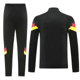 24/25 Germany Black Jacket Tracksuit#06(袖带红黄边）