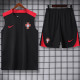 24/25 Portugal Black Tank top and shorts suitblack