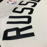 22/23 TIMBERWOLVES RUSSELL #0 White City Edition Top Quality Hot Pressing NBA Jersey