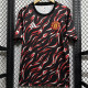 25/26  Man Utd Black Red Wave Training Shirts