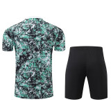 24/25 Man Utd  Green Printing  Training Short Suit