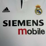 2003/2004 RMA Home Retro Soccer Jersey