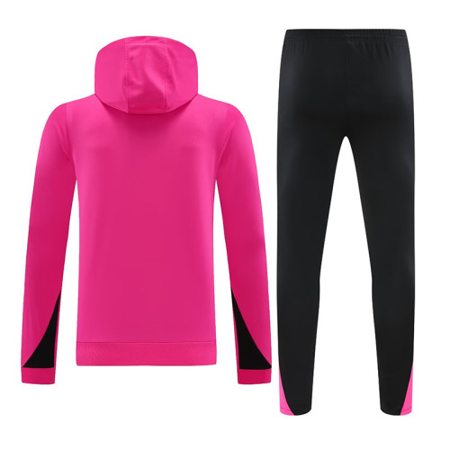 24/25 CHE Red Pink Hooded  Tracksuit