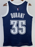 2015/2016 OKC DURANT #35 Royal Blue Retro Top Quality Hot Pressing NBA Jersey