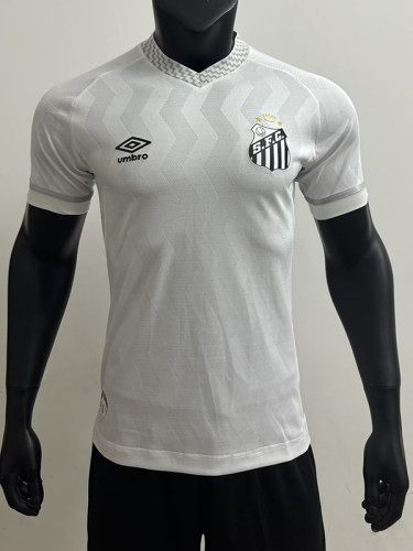 25/26 Santos FC Home Player Version Soccer Jersey(Print All Sponsor)(新全广告、背上NVA~SRTE)