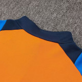 24/25 JUV Orange Half Pull Tracksuit  (橙色、半拉链)