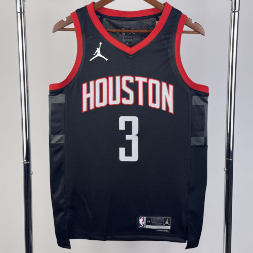 23/24 Rockets PORTER JR. #3 Black Top Quality Hot Pressing NBA Jersey (Trapeze Edition)飞人版