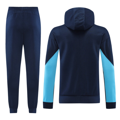 24/25 CHE Royal Blue Hooded Jacket Tracksuit#01