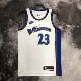 22/23 Wizards JORDAN #23 White Top Quality Hot Pressing NBA Jersey (Retro Logo)