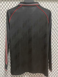 24/25 Man Utd Black Leisure Long Sleeve  Fans Retro Soccer Jersey