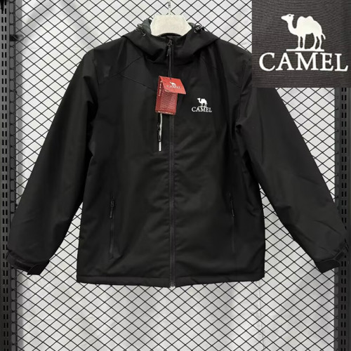 2024 New CAMEL Black Velvet Windbreaker F6（加绒、连帽）