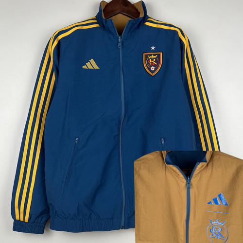 23/24 Real Salt Lake Blue & Khaki Double Sided Windbreaker (双面风衣)