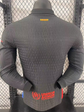 24/25 BAR  Away Co branded advertisement  Player Version  Long Sleeve Soccer Jersey（胸前灰色字）