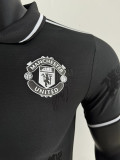 25/26 Man Utd  Black Special Edition Player Version Soccer Jersey(翻领）