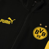 25/26 Dortmund Black Jacket Tracksuit#01