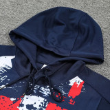 24/25 PSG Sapphire Blue Inkjet Hooded  Tracksuit