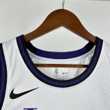 22/23 LAKERS DONCIC'#77 White City Edition Top Quality Hot Pressing NBA Jersey(V领）