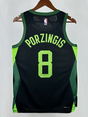24/25 CELTICS PORZINGIS # 8 City Edition Top Quality Hot Pressing Retro NBA Jersey