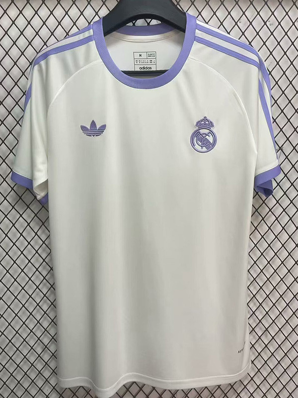 24/25 RMA White T-shirt(Y057蓝肩）