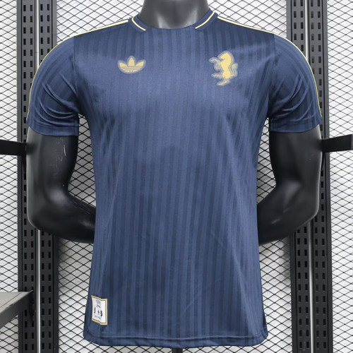 24/25 JUV Royal Blue Retro Commemorative Edition Player Version T- Shirt