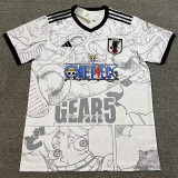 24/25 Japan White Grey One Piece Fans Soccer Jersey