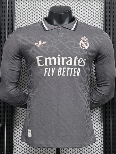 24/25 RMA Third Player Version Long sleeve Soccer Jersey(长袖）