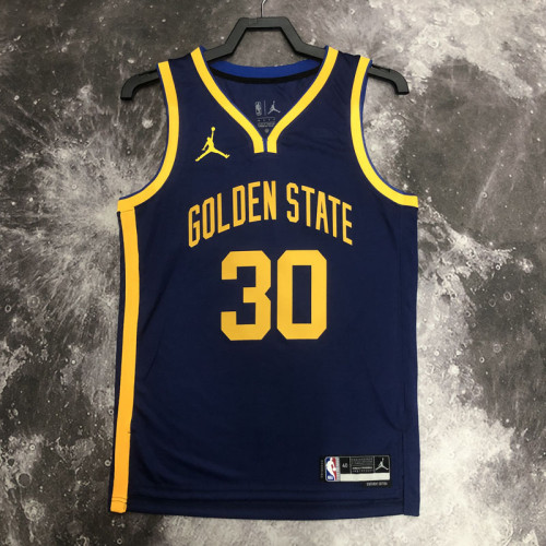 22/23 WARRIORS CURRY #30 Royal blue Top Quality Hot Pressing NBA Jersey (Trapeze Edition)