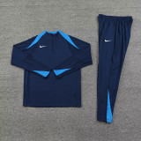 24/25 NK Sapphire Blue Half Zipper Sportswear # 812宝蓝(半拉链)