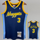 2006-2007 Nuggets IVERSON #3 Royal Blue Retro Top Quality Hot Pressing NBA Jersey