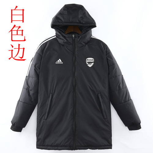 22/23 ARS Black Hooded Cotton Coat White Edge (白色边) 棉衣