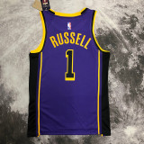 22/23 LAKERS RUSSELL #1 Purple Top Quality Hot Pressing NBA Jersey (Trapeze Edition)