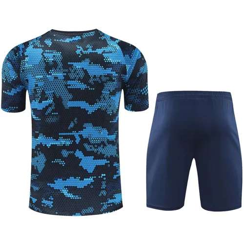 24/25 Napoli Black Blue Training Short Suit
