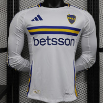 24/25 Boca Juniors Away Player Version Long Sleeve  Soccer Jersey(长袖)