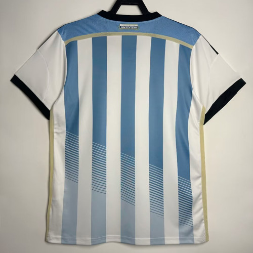 2014 Argentina Home Retro Soccer Jersey