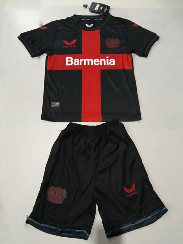 23/24 LeverKusen Home  Kids Soccer Jersey