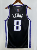 23/24 KINGS LAVINT # 8 Black Away  Top Quality Hot Pressing  Retro NBA Jersey