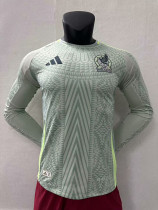 24/25 Mexico Away Long Sleeve  Player Version Soccer Jersey(长袖球员)