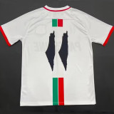 24/25 Palestine White Arabic Special Edition Fans Soccer Jersey(背后广告）